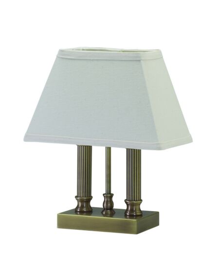 Coach 1-Light Table Lamp in Antique Brass