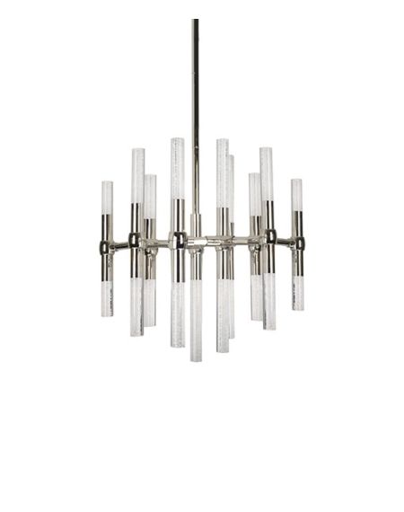  Turin LED Contemporary Chandelier in Polished Nickel