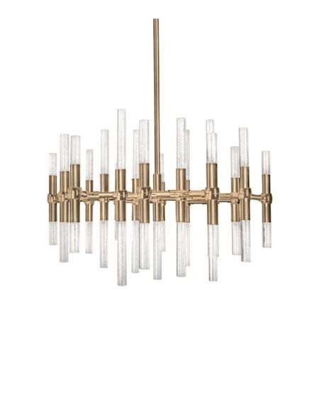  Turin LED Contemporary Chandelier in Brass