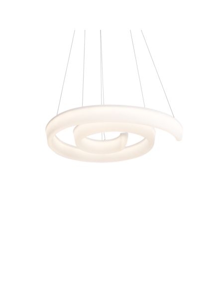  Fleur LED Contemporary Chandelier in White