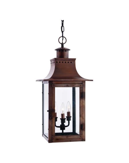 Chalmers 3-Light Outdoor Lantern in Copper