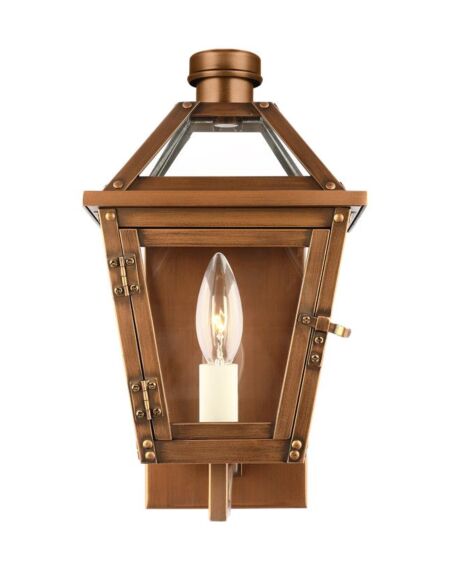 Hyannis 1-Light Wall Lantern in Natural Copper