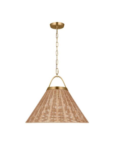 Whitby 1-Light Pendant in Burnished Brass