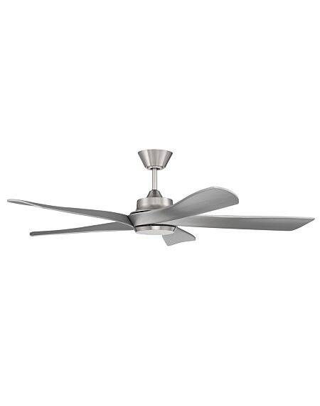 Craftmade Captivate Outdoor Ceiling Fan in Brushed Polished Nickel