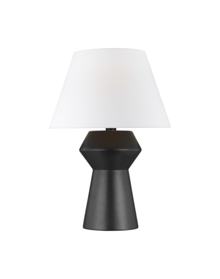 Visual Comfort Studio Abaco Table Lamp in Coal And Aged Iron by Chapman & Myers