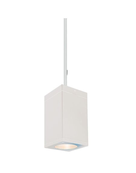 Cube Arch 1-Light LED Pendant in White