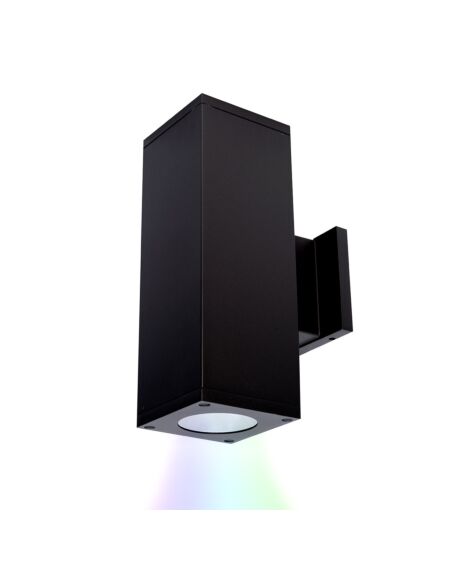 Cube Arch 2-Light LED Wall Light in Black