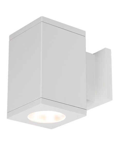 Cube Arch 2-Light LED Wall Sconce in White