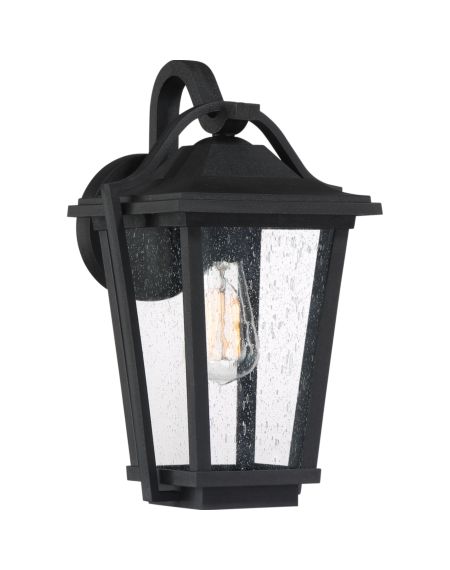 Quoizel Darius 9 Inch Outdoor Wall Light in Earth Black
