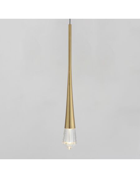 ET2 Lighting Pierce 1-Light Single Pendant in Gold