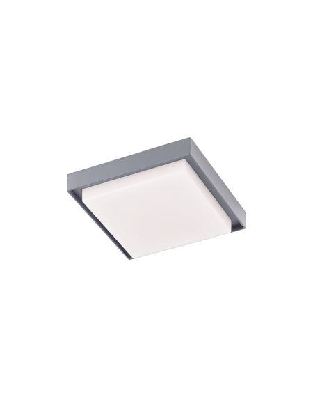  Ridge LED Outdoor Ceiling Light in Gray
