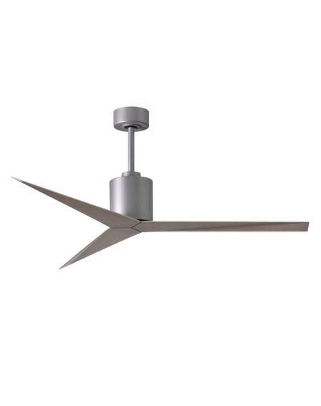 Eliza 6-Speed DC 56" Ceiling Fan in Brushed Nickel with Gray Ash blades