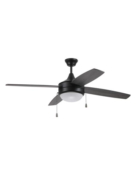Craftmade Phaze Energy Star 4 Blade 2-Light Indoor Ceiling Fan in Flat Black