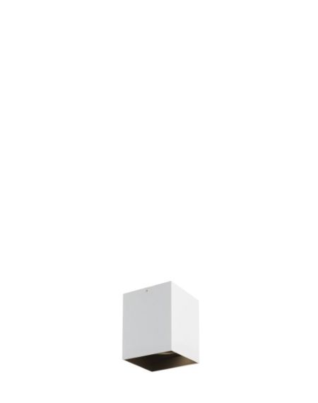 Visual Comfort Modern Exo 3500K LED 5" Ceiling Light in Black and Matte White