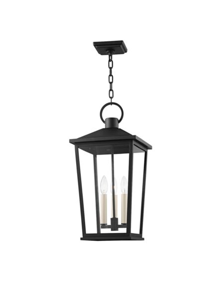 Soren 3-Light Outdoor Lantern in Texture Black