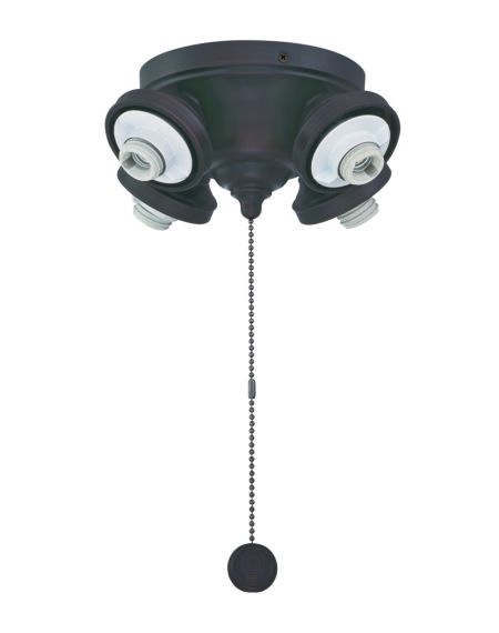  Fitters Ceiling Fan Light Kit in Dark Bronze