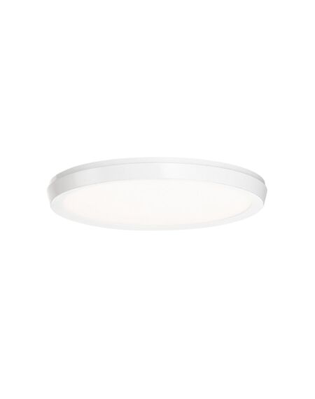 Argo 1-Light LED Flush Mount Ceiling Light in White