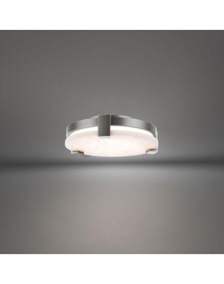 Catalonia 1-Light LED Flush Mount Ceiling Light in Antique Nickel