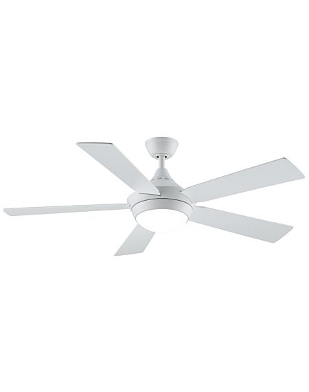  Celano V2 52" LED Indoor Ceiling Fan in Matte White with Opal Frosted Glass