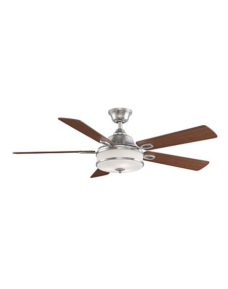  Stafford 52" LED Indoor Ceiling Fan in Brushed Nickel with White Frosted Glass