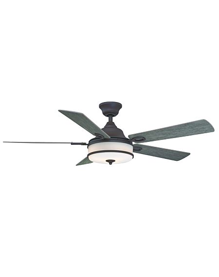  Stafford 52" LED Indoor Ceiling Fan in Matte Greige with White Frosted Glass