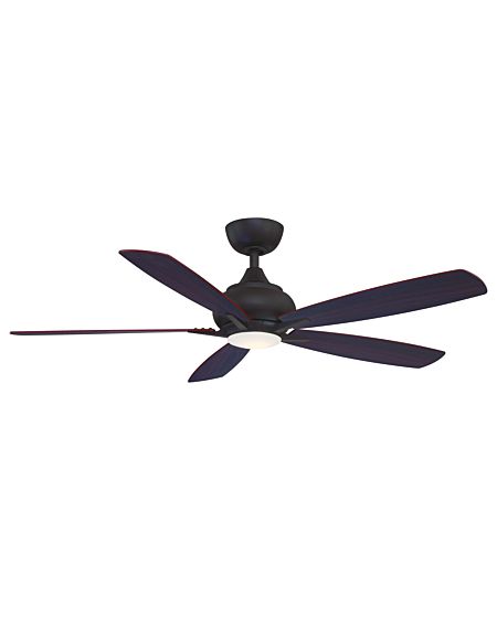  Doren 52" LED Indoor Ceiling Fan in Dark Bronze with Opal Frosted Glass