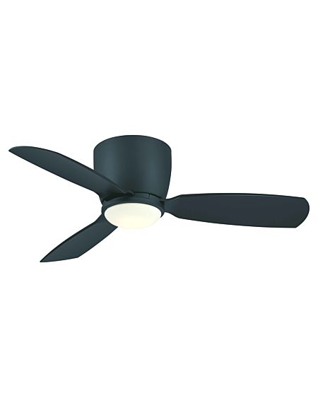  Embrace 44" LED Indoor Ceiling Fan in Black with Opal Frosted Glass