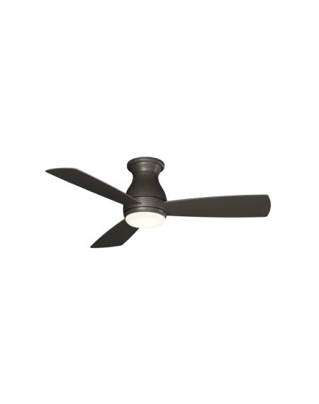  Hugh 44" LED Indoor/Outdoor Ceiling Fan in Matte Greige with Opal Frosted Glass