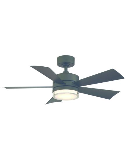 Modern Forms Wynd 42 Inch Indoor/Outdoor Ceiling Fan in Matte Black