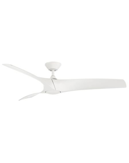 Modern Forms Zephyr 52 Inch Indoor/Outdoor Ceiling Fan in Matte White