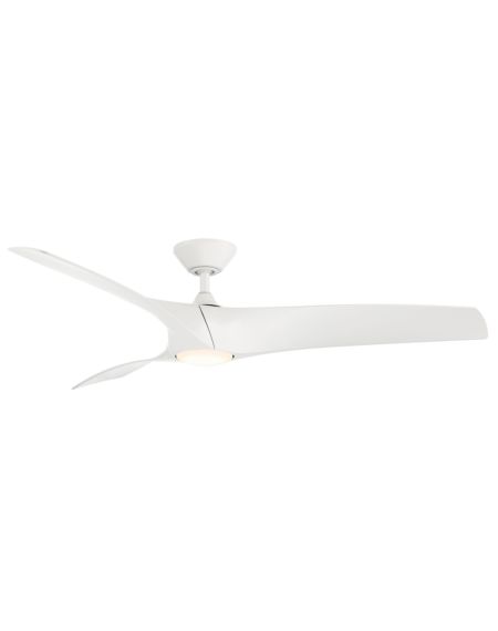 Modern Forms Zephyr 62 Inch Indoor/Outdoor Ceiling Fan in Matte White