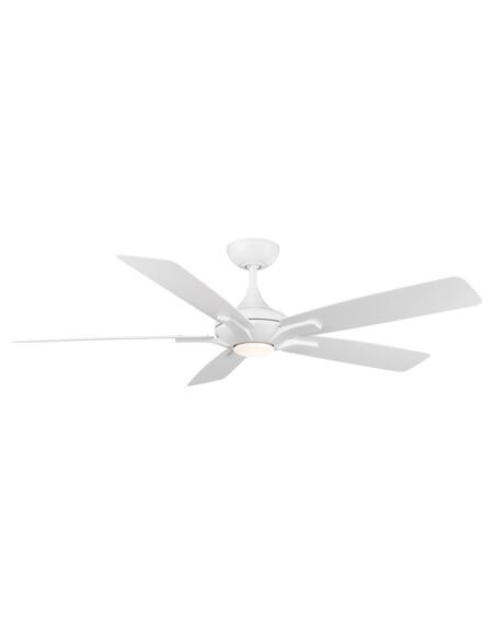 Mykonos 5 1-Light 60" Ceiling Fan in Matte White