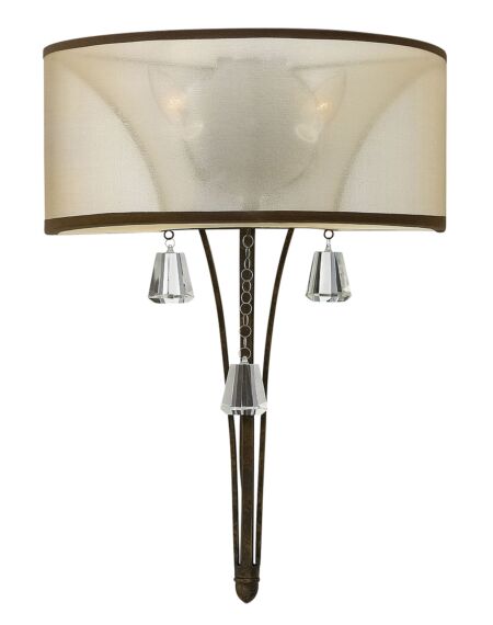 Fredrick Ramond Mime 2-Light Wall Sconce In French Bronze*