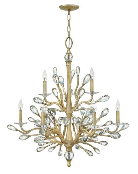 Eve 9-Light Chandelier in Champagne Gold