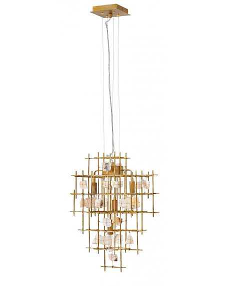 Petra 4-Light Chandelier in Luster Gold