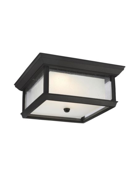 Visual Comfort Studio McHenry Outdoor LED Ceiling Light in Textured Black