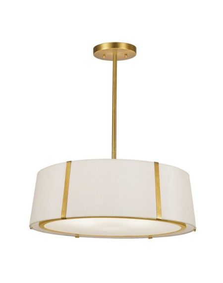 Crystorama Fulton 6 Light Ceiling Light in Antique Gold