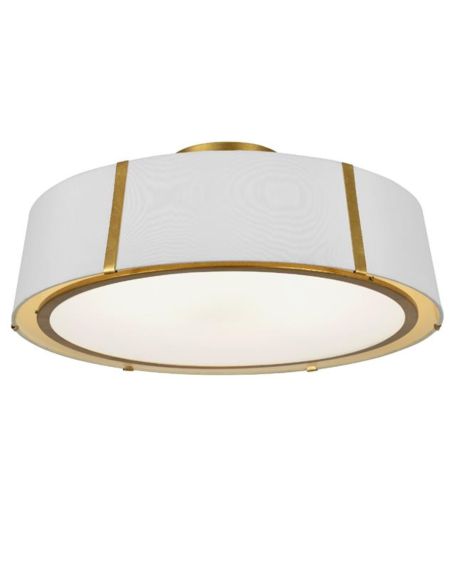 Crystorama Fulton 6 Light 24 Inch Ceiling Light in Antique Gold