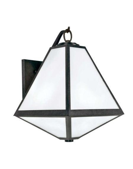 Brian Patrick Flynn for Crystorama Glacier 21 Inch Outdoor Wall Light in Black Charcoal
