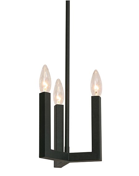 Grace 3-Light Pendant in Black