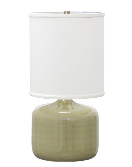 Scatchard 1-Light Table Lamp in Celadon