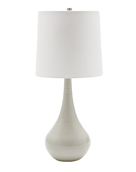 House of Troy Scatchard 23 Inch Table Lamp in Gray Gloss