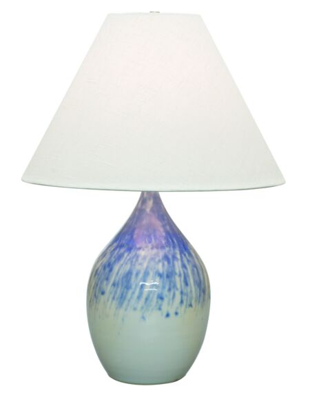 Scatchard 1-Light Table Lamp in Decorated Gray