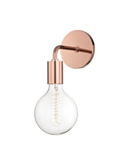 Mitzi Ava 12 Inch Wall Sconce in Polished Copper