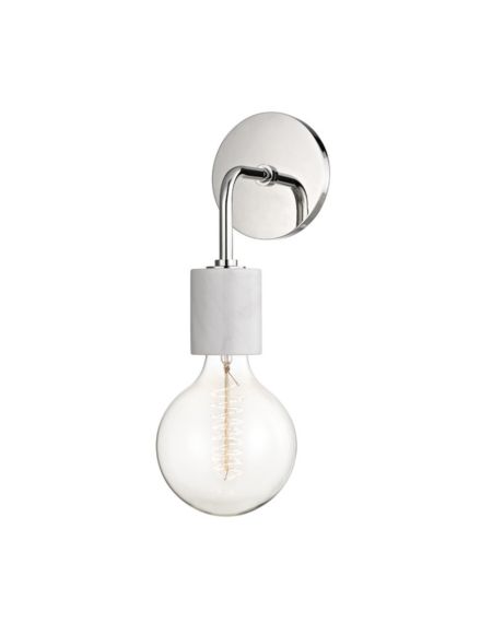 Mitzi Asime 15 Inch Wall Sconce in Polished Nickel