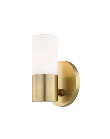 Mitzi Lola 7 Inch Wall Sconce in Aged Brass