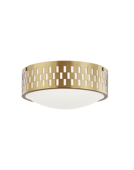  Phoebe Ceiling Light in Aged Brass