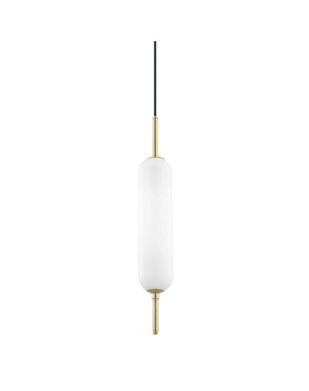  Miley Pendant Light in Aged Brass