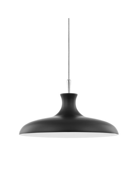 Mitzi Cassidy Pendant Light in Polished Nickel and Black