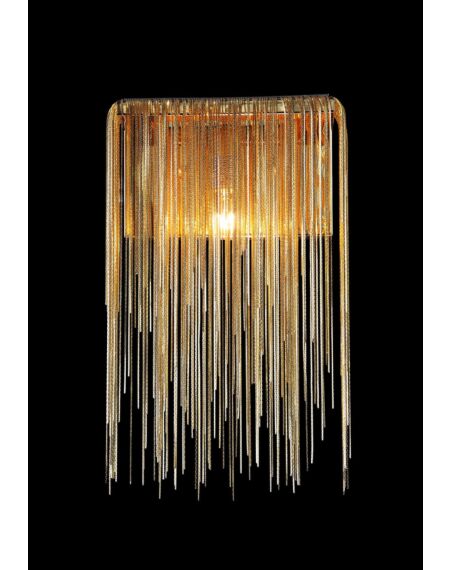 Fountain Ave 1-Light Wall Sconce in Gold
